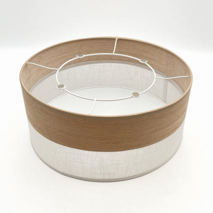 Plafon SIRJA WOOD 1xE27/15W/230V śr. 35 cm biały/dąb