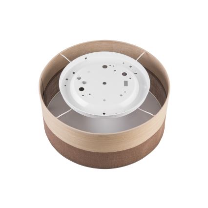 Plafon SIRJA WOOD 1xE27/15W/230V śr. 35 cm brązowy/dąb