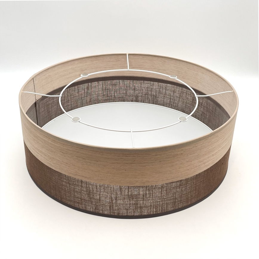 Plafon SIRJA WOOD 2xE27/15W/230V śr. 45 cm brązowy/dąb