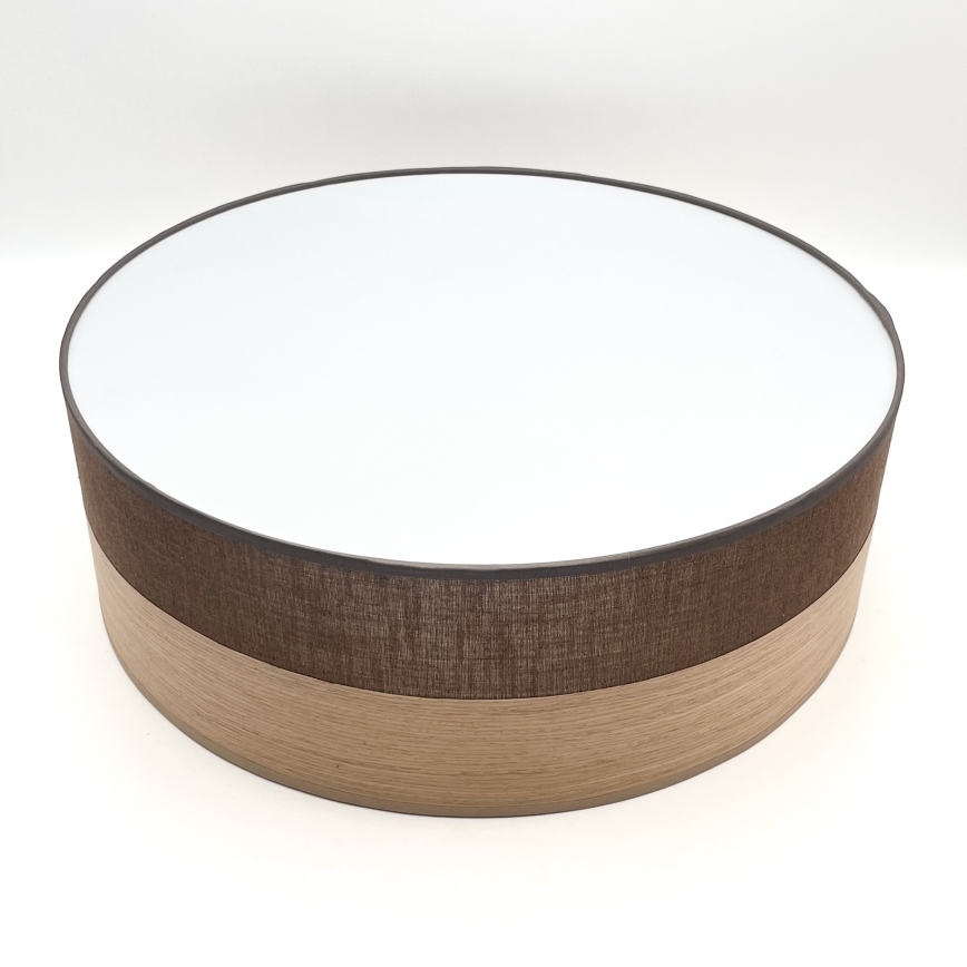 Plafon SIRJA WOOD 2xE27/15W/230V śr. 45 cm brązowy/dąb