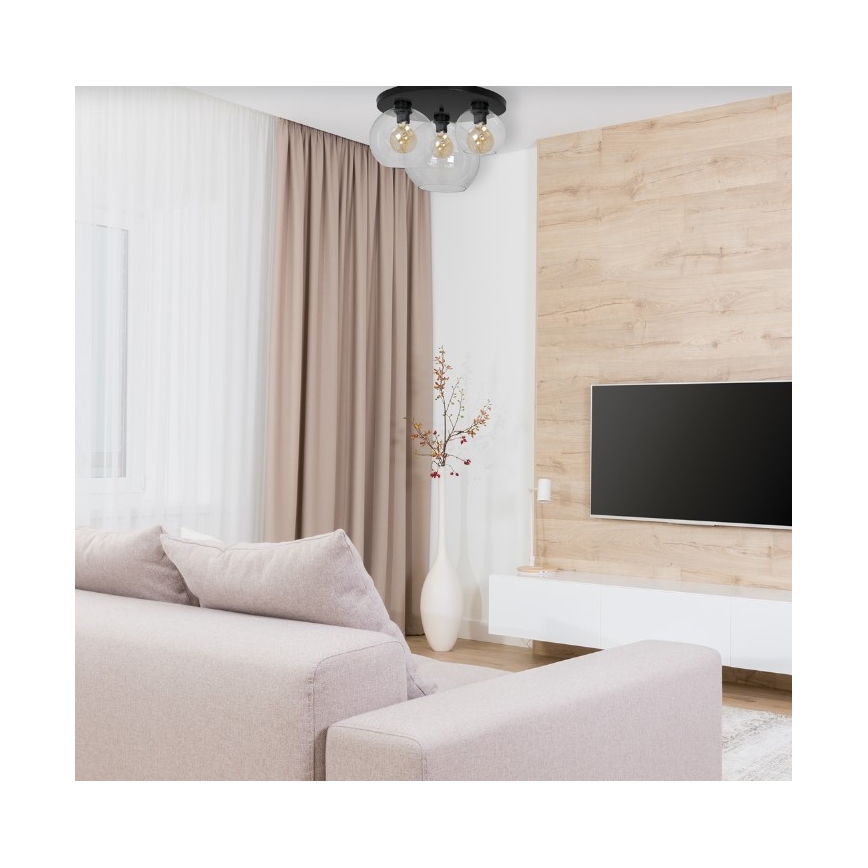 Plafon SOFIA 3xE27/60W/230V przezroczysty
