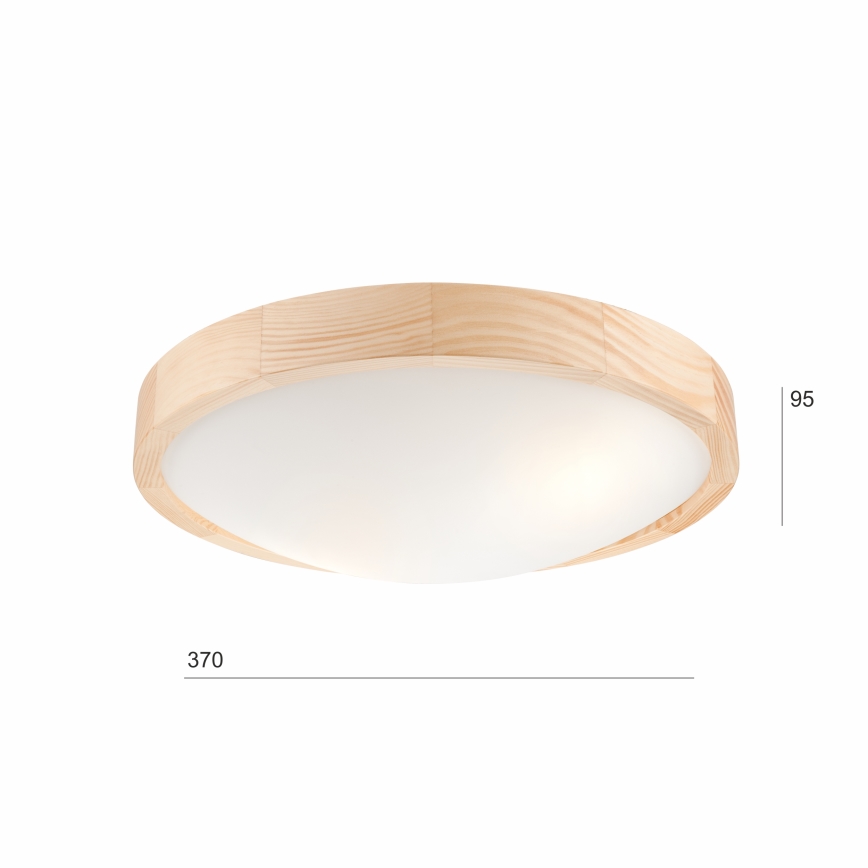 Plafon SOSNA 2xE27/60W/230V śr. 37 cm