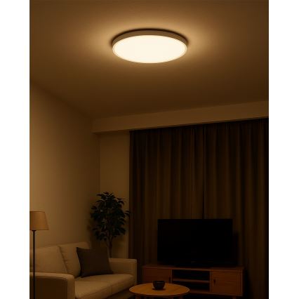 Plafon sufitowy LED/32W/230V 3000/4000/6500K śr. 40 cm biały