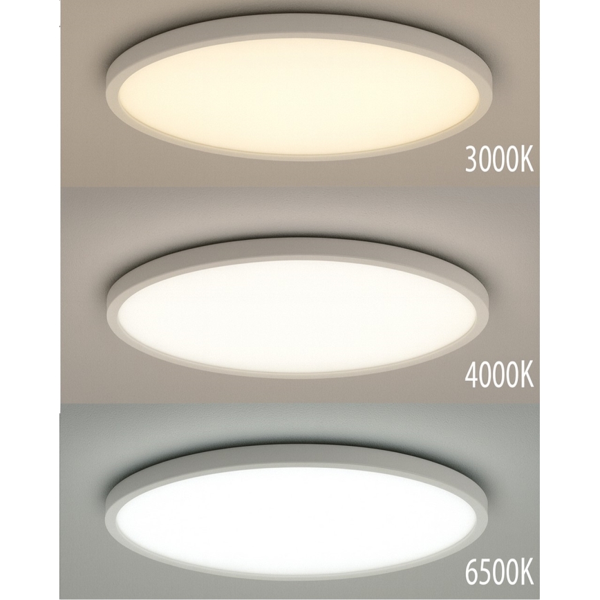 Plafon sufitowy LED/32W/230V 3000/4000/6500K śr. 40 cm biały