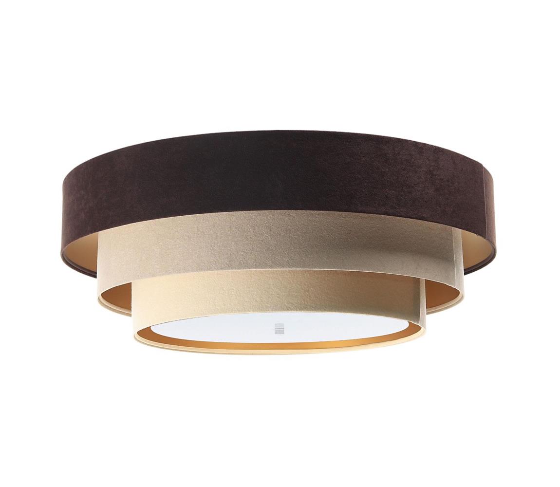 Plafon TRINITI 2xE27/60W/230V brązowy/beżowy/złoty