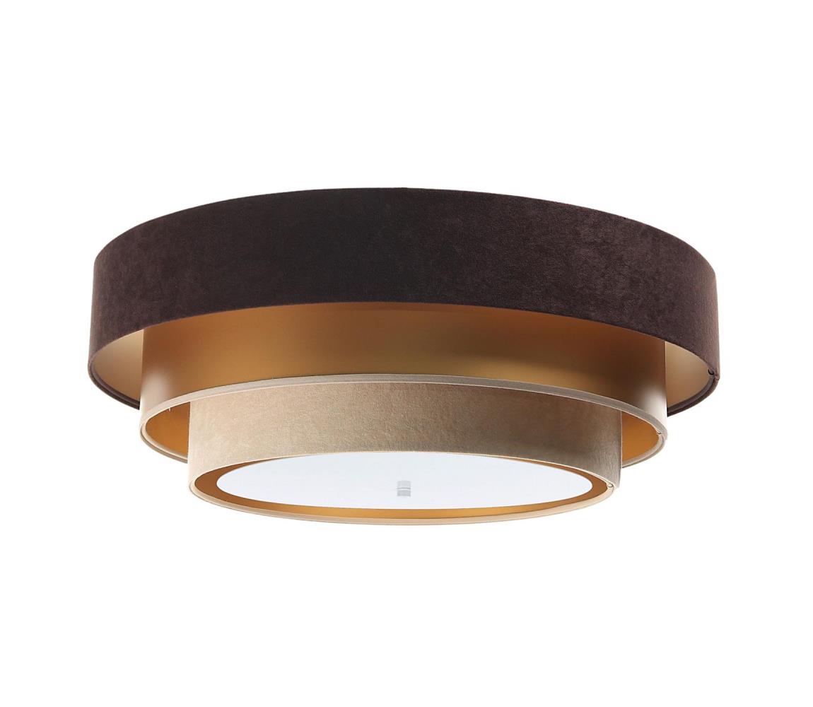 Plafon TRINITI 2xE27/60W/230V brązowy/złoty/beżowy