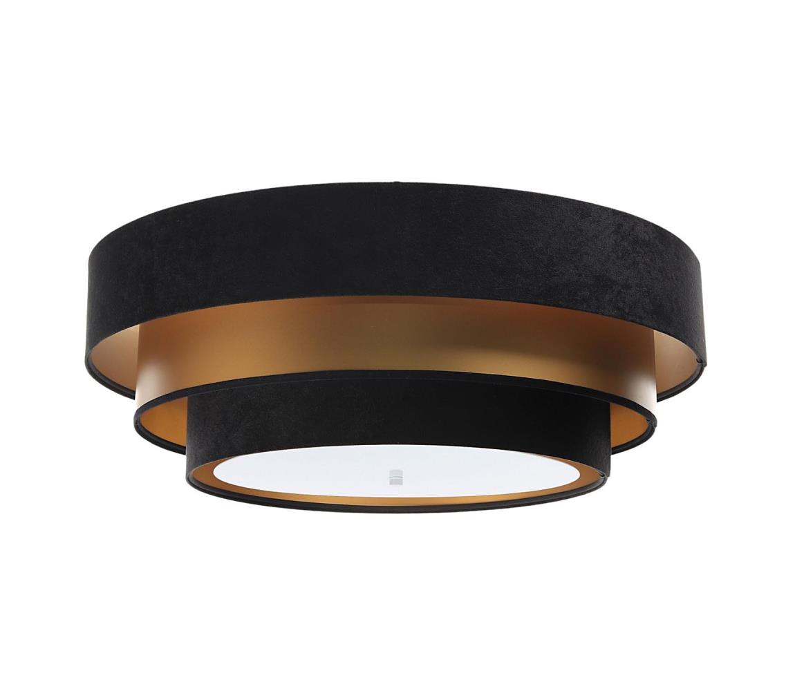 Plafon TRINITI 2xE27/60W/230V czarny/złoty