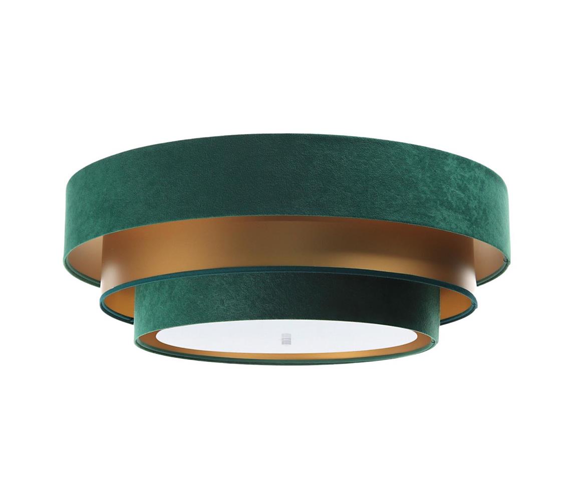 Plafon TRINITI 2xE27/60W/230V zielono-złota