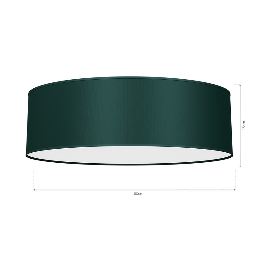 Plafon VERDE 3xE27/60W/230V d. 60 cm zielony