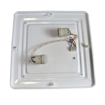 Plafon WILTON 2xE27/60W/230V 37,5x37,5 cm czarny