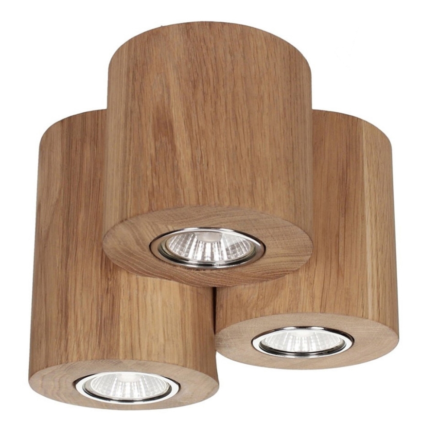 Plafon WOODDREAM 3xGU10/6W/230V dąb