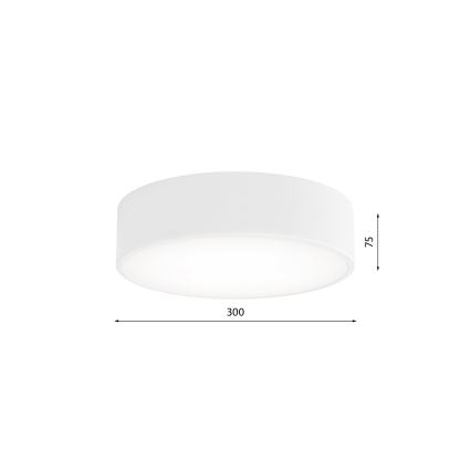 Plafon z czujnikiem CLEO 2xE27/24W/230V śr. 30 cm biały