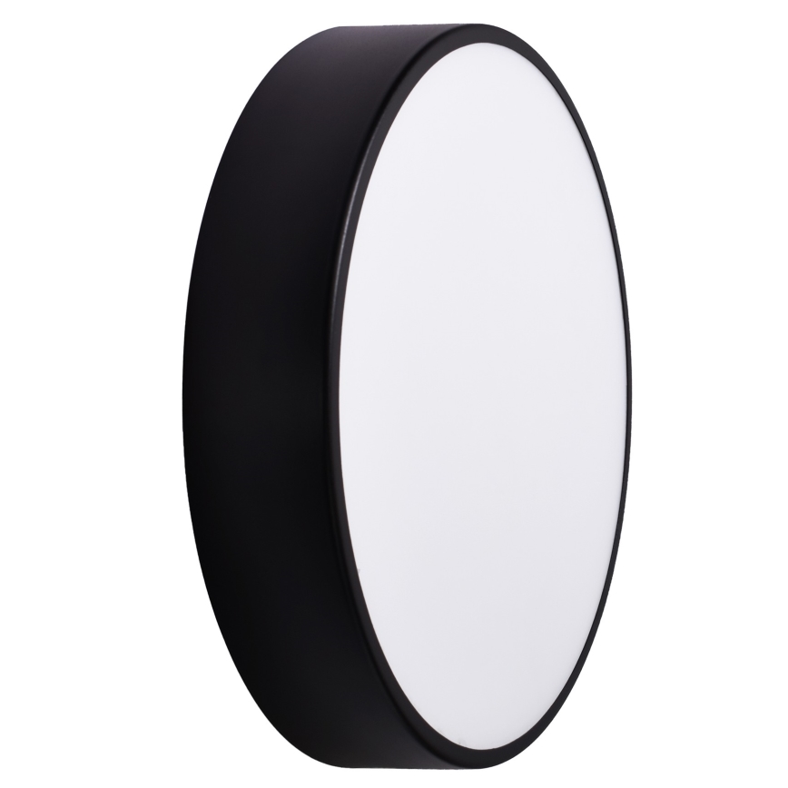 Plafon z czujnikiem CLEO 3xE27/24W/230V śr. 40 cm czarny IP54