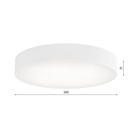 Plafon z czujnikiem CLEO 4xE27/24W/230V śr. 50 cm biały