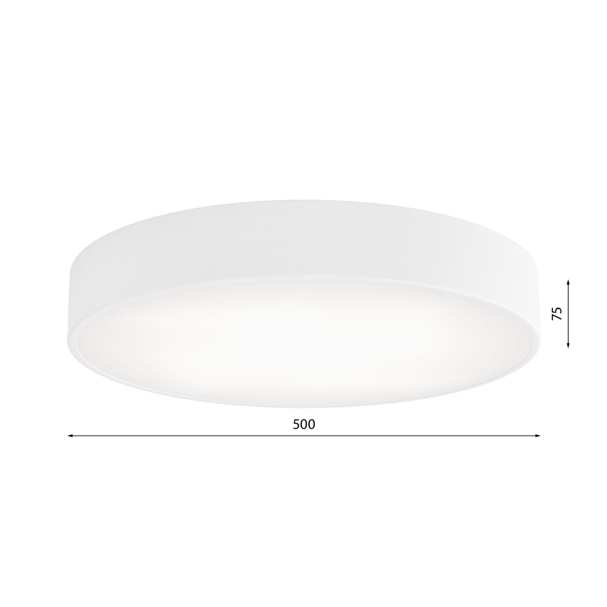 Plafon z czujnikiem CLEO 4xE27/24W/230V śr. 50 cm biały