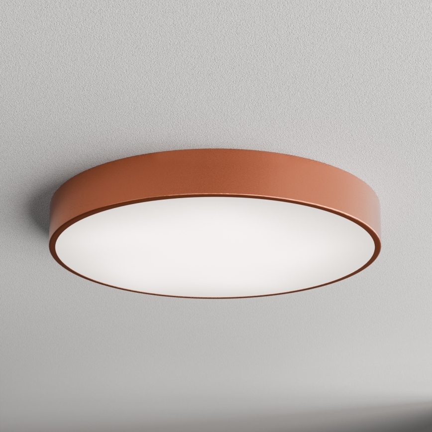 Plafon z czujnikiem CLEO 5xE27/24W/230V śr. 60 cm miedź