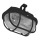 Plafon zewnętrzny OVAL 1xE27/60W/230V IP44 czarny