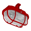 Plafon zewnętrzny OVAL 1xE27/60W/230V IP44 czerwony