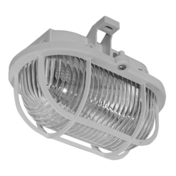Plafon zewnętrzny OVAL 1xE27/60W/230V IP44 szary