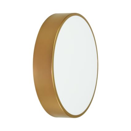 Plafon zewnetrzny z czujnikiem CLEO 3xE27/24W/230V śr. 40 cm złoty  IP54