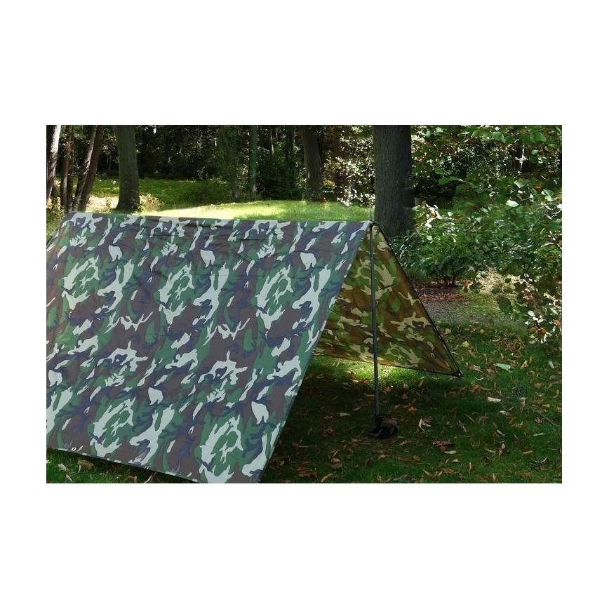 Plandeka 2x3 m PU 2000 mm kamuflaż