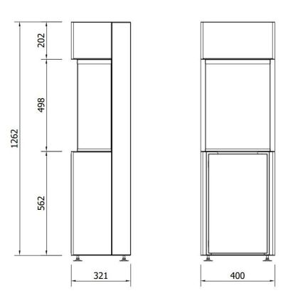 Planika - BIO kominek z pilotem 126,2x40 cm 3,5kW/230V czarny