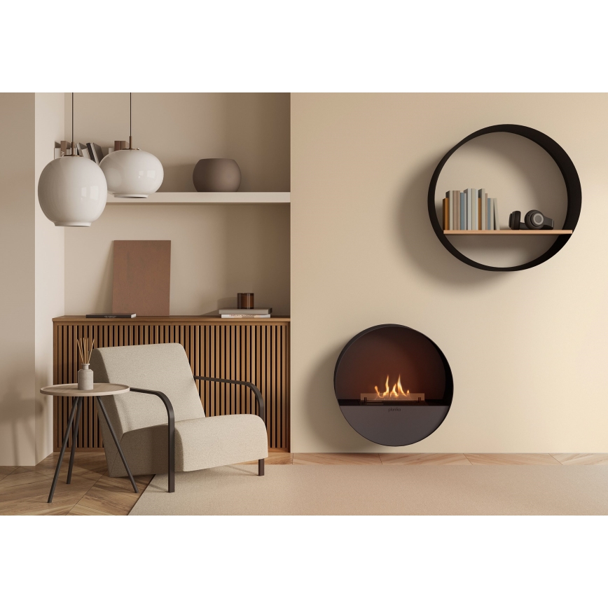 Planika - BIO kominek na pilota 72,6x65 cm 2,5kW/230V czarny