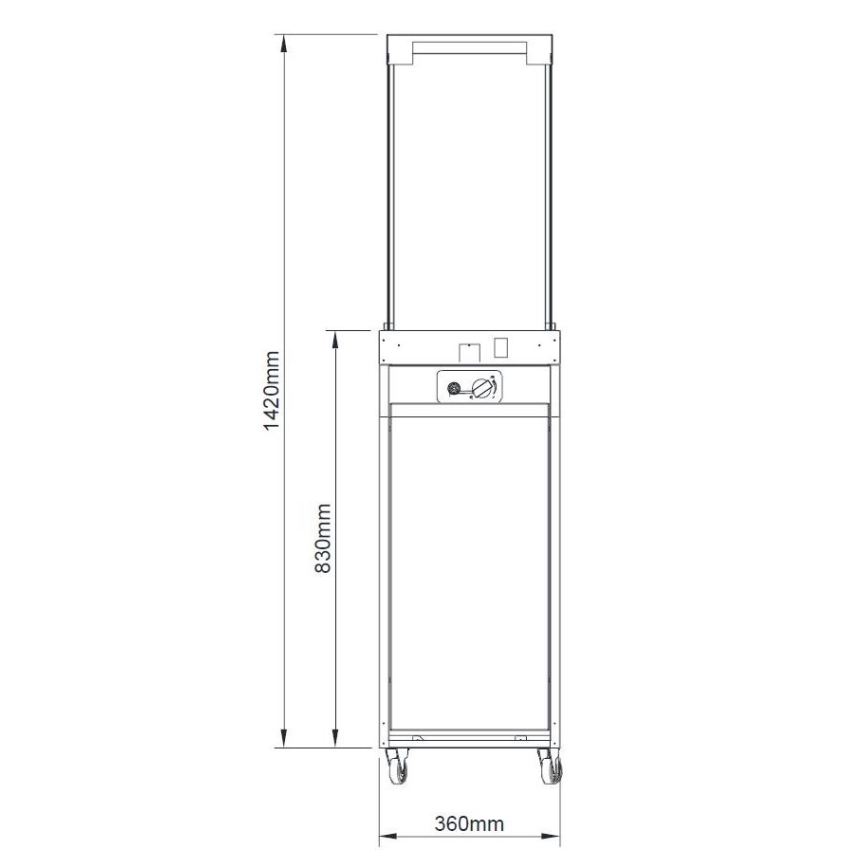 Planika - zewnętrzny gaz Kominek 142x36 cm 8kW 1xAAA zielony + pokrowiec ochronny