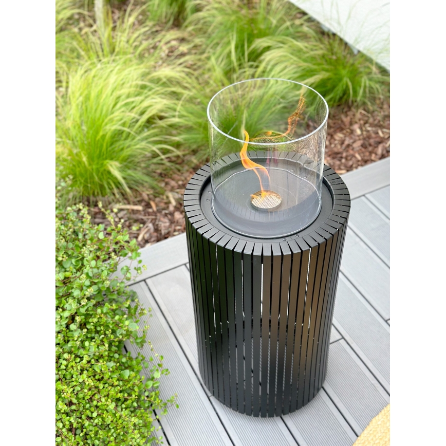 Planika - BIO kominek 87x37,6 cm 2,5kW czarny + pokrowiec ochronny