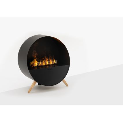 Planika - Water vapor Kominek na pilota 72,9x65,3 cm 125W/230V czarne