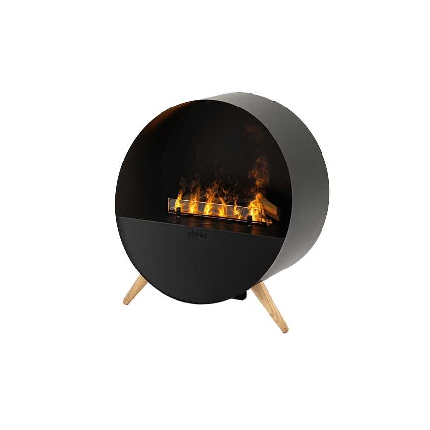 Planika - Water vapor Kominek na pilota 72,9x65,3 cm 125W/230V czarne