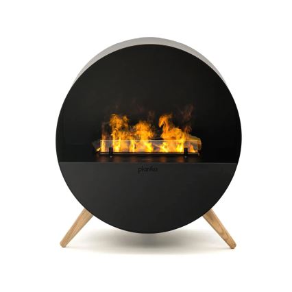 Planika - Water vapor Kominek na pilota 72,9x65,3 cm 125W/230V czarne