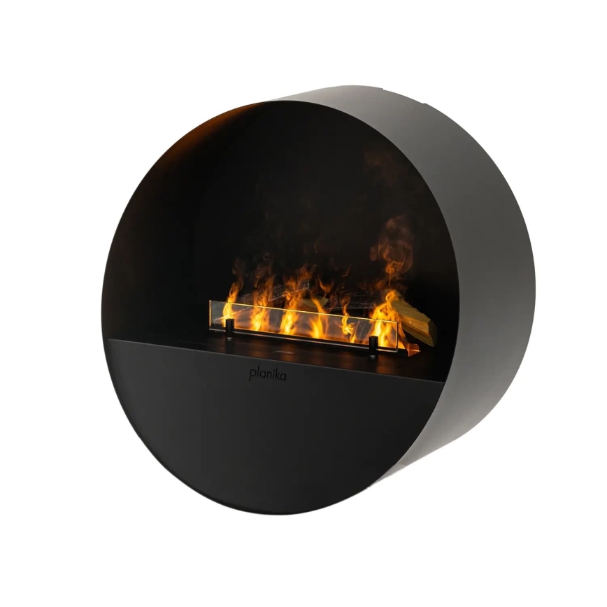 Planika - Water vapor Kominek na pilota 72,9x65,3 cm 125W/230V czarne