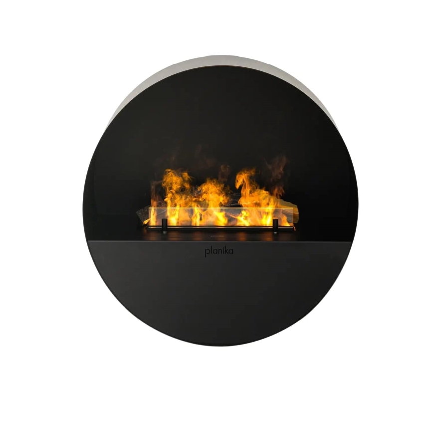 Planika - Water vapor Kominek na pilota 72,9x65,3 cm 125W/230V czarne