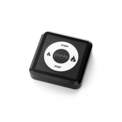 Planika - Wbudowany biokominek sterowany pilotem 19,1x38 cm 2,5kW/230V czarny