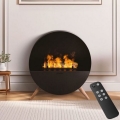 Planika - Water vapor Kominek na pilota 72,9x65,3 cm 125W/230V czarne