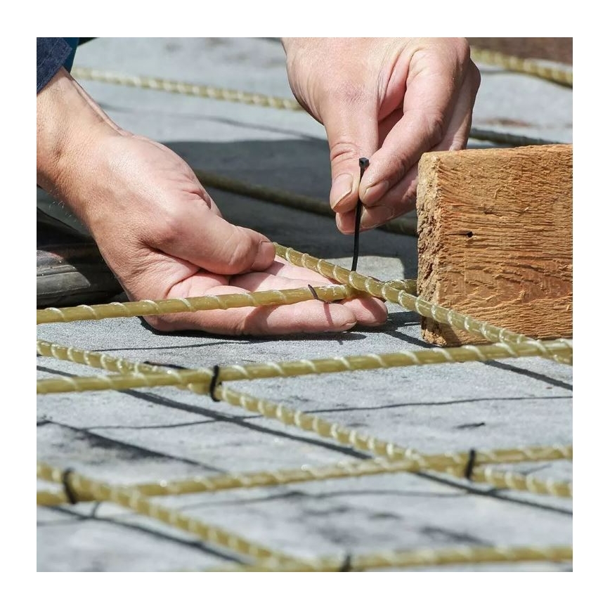 Plastikowa opaska ściągająca 2,5x150mm 100 sztuk czarna