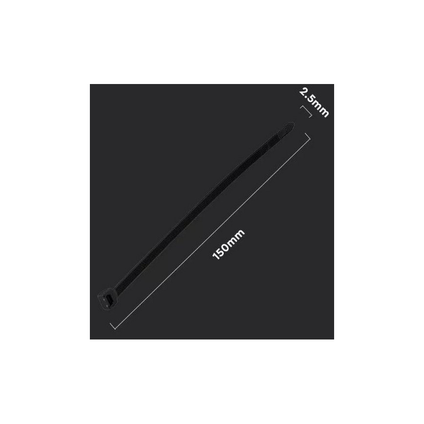 Plastikowa opaska ściągająca 2,5x150mm 100 sztuk czarna