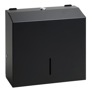 Podajnik ręczników 28x24,5 cm stal nierdzewna/czarny