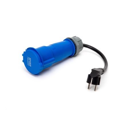 Podróżna stacja ładowania samochodów elektrycznych EV/PHEV AC Type 2 32A/230V 7,4kW IP55 5m + adapter 230V 3,7kW + pudełko