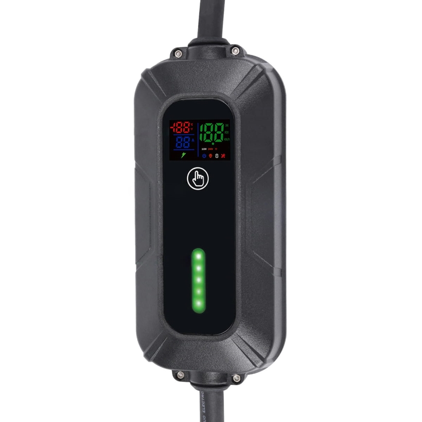 Podróżna stacja ładowania samochodów elektrycznych EV/PHEV AC Type 2 16A/380V 11kW IP55 5m + adapter 230V 3,7kW + pudełko