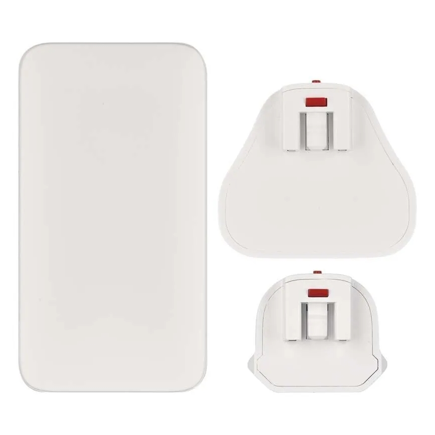 Podróżny adapter USB z wymiennymi wtyczkami GaN 100–250 V