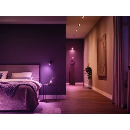 Podstawowy zestaw Philips Hue WHITE AND COLOR AMBIANCE 3×GU10/4,2W/230V 2000–6500K z mostkiem Hue i ściemniaczem