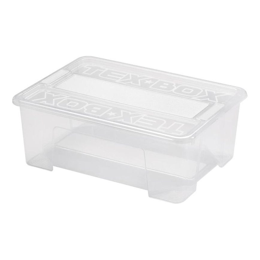 Pojemnik do przechowywania TEX BOX 10 l przezroczysty