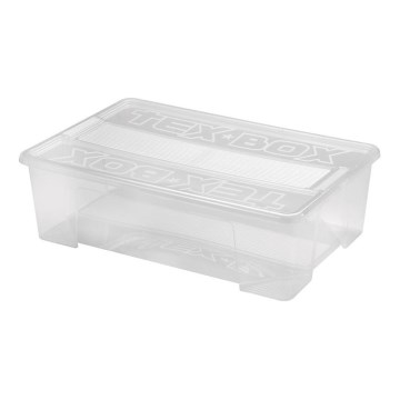 Pojemnik do przechowywania TEX BOX 28 l przezroczysty