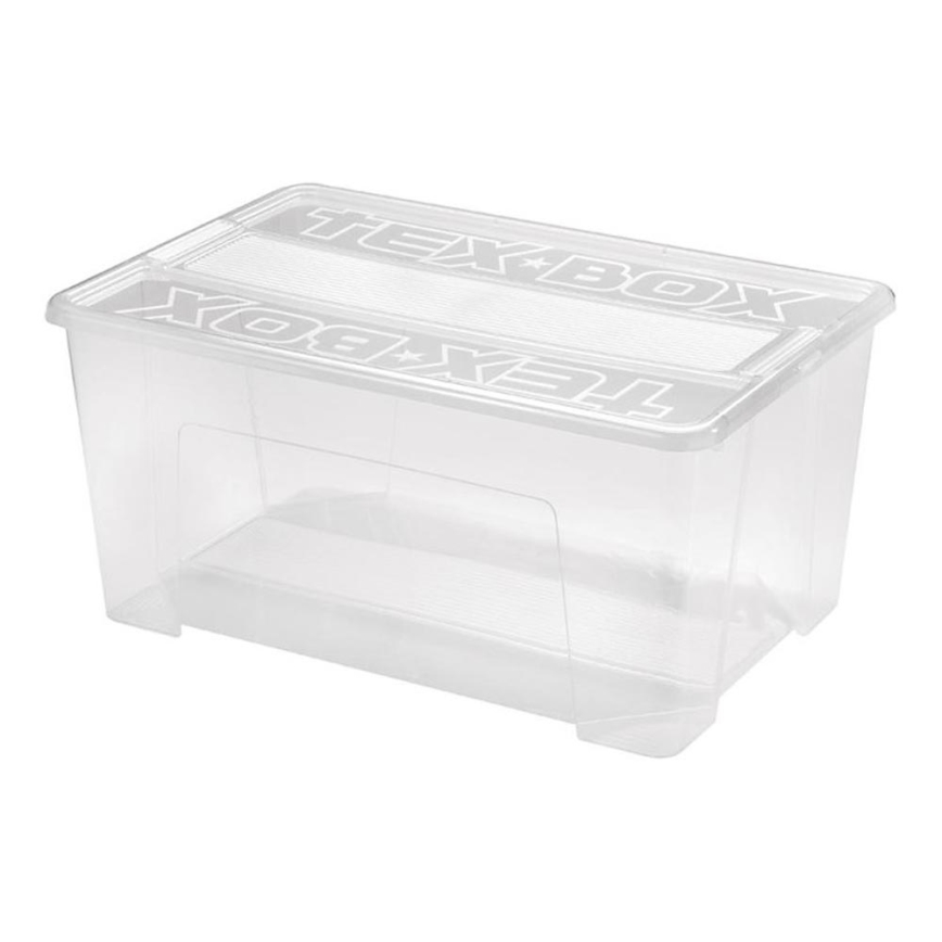 Pojemnik do przechowywania TEX BOX 48 l przezroczysty