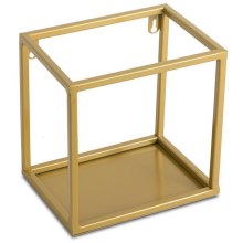 Półka ścienna 20x20 cm złota