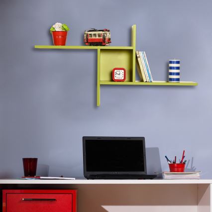 Półka ścienna 50x100 cm zielona
