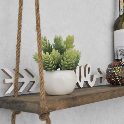 Półka ścienna 60x60 cm świerk