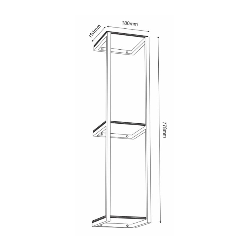 Półka ścienna 77,5x18 cm